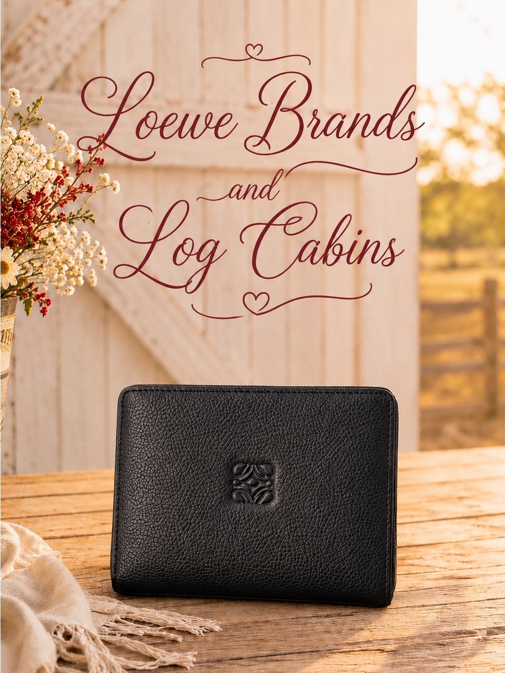 Loewe Anagram Flapable leather wallet
